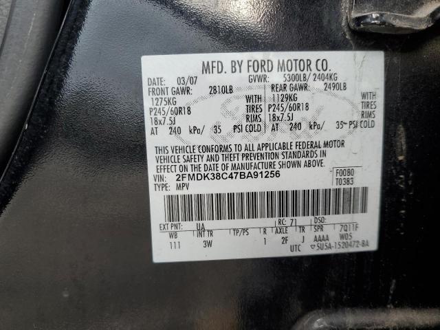 Photo 12 VIN: 2FMDK38C47BA91256 - FORD EDGE 