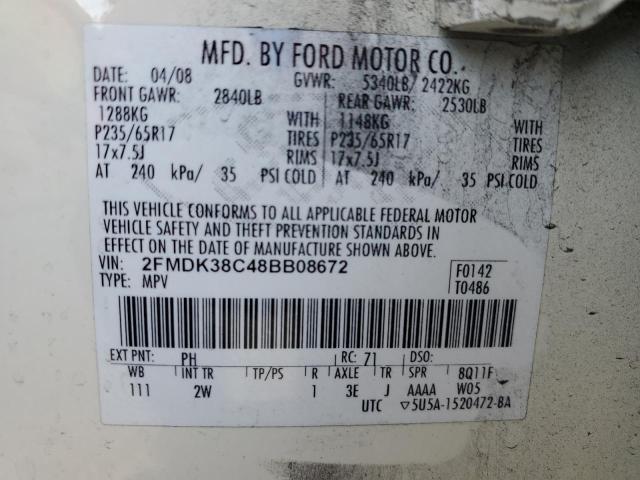 Photo 12 VIN: 2FMDK38C48BB08672 - FORD EDGE 