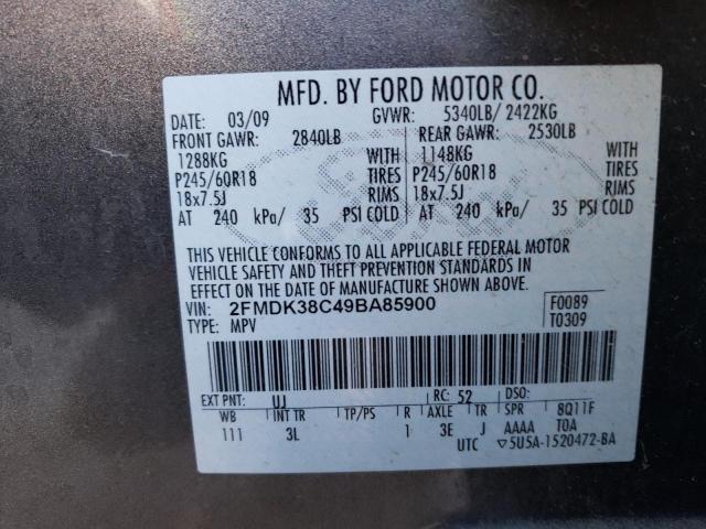 Photo 12 VIN: 2FMDK38C49BA85900 - FORD EDGE 