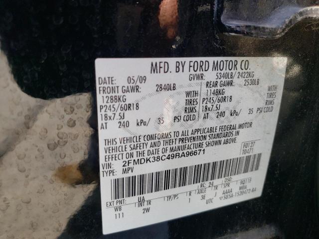 Photo 12 VIN: 2FMDK38C49BA96671 - FORD EDGE SEL 