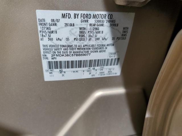 Photo 12 VIN: 2FMDK38C57BB59077 - FORD EDGE 