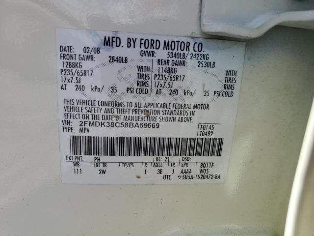 Photo 11 VIN: 2FMDK38C58BA69669 - FORD EDGE 