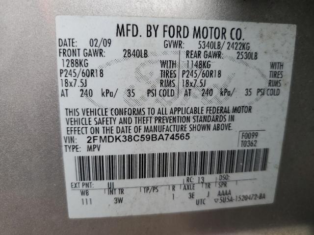 Photo 12 VIN: 2FMDK38C59BA74565 - FORD EDGE 