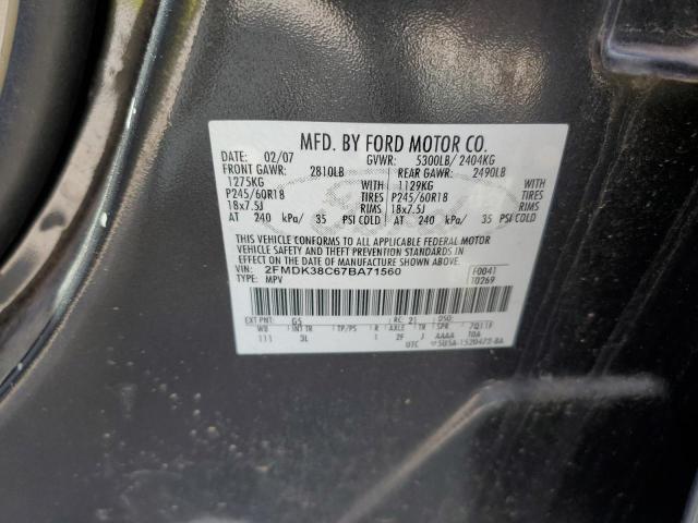 Photo 11 VIN: 2FMDK38C67BA71560 - FORD EDGE 