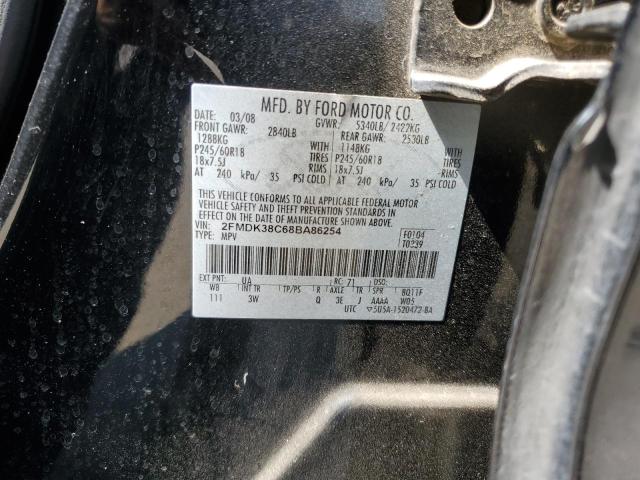 Photo 12 VIN: 2FMDK38C68BA86254 - FORD EDGE SEL 