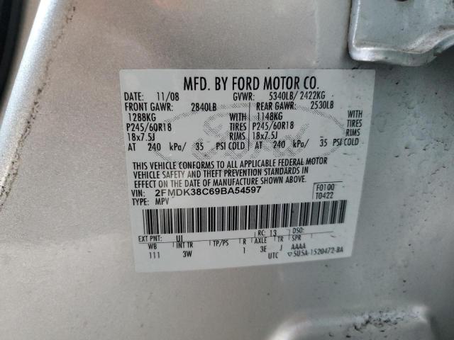 Photo 12 VIN: 2FMDK38C69BA54597 - FORD EDGE 