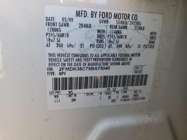 Photo 12 VIN: 2FMDK38C79BA75040 - FORD EDGE 