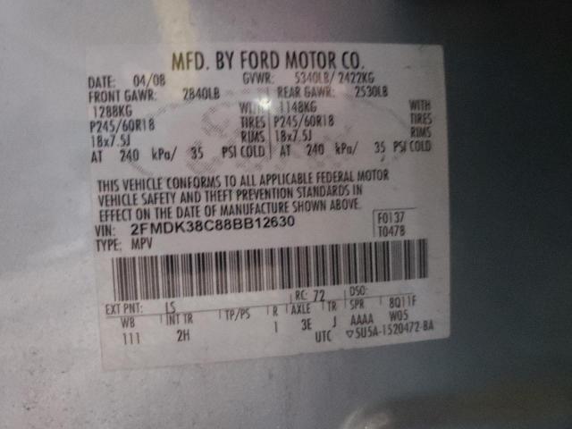 Photo 12 VIN: 2FMDK38C88BB12630 - FORD EDGE 