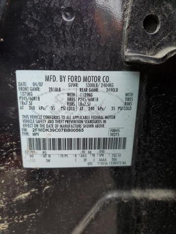 Photo 12 VIN: 2FMDK39C07BB00565 - FORD EDGE 