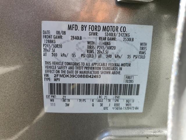 Photo 13 VIN: 2FMDK39C08BB42493 - FORD EDGE 