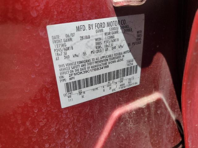 Photo 11 VIN: 2FMDK39C17BB34188 - FORD EDGE 