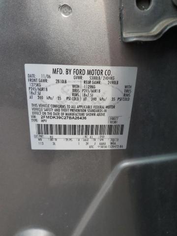 Photo 12 VIN: 2FMDK39C27BA26436 - FORD EDGE SEL P 