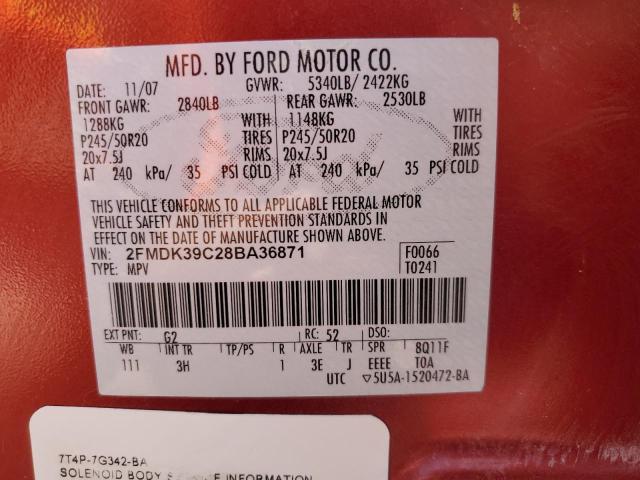 Photo 12 VIN: 2FMDK39C28BA36871 - FORD EDGE 