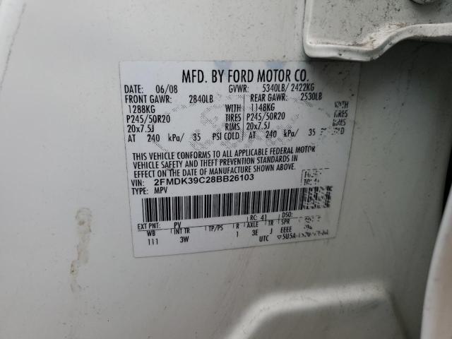 Photo 11 VIN: 2FMDK39C28BB26103 - FORD EDGE LIMIT 