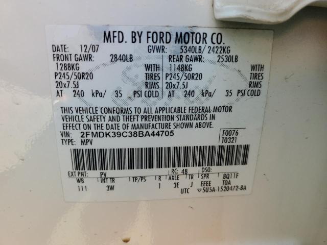 Photo 12 VIN: 2FMDK39C38BA44705 - FORD EDGE 