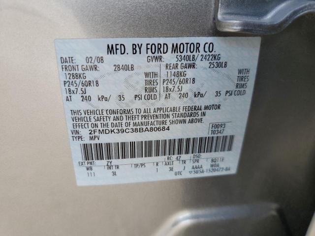 Photo 13 VIN: 2FMDK39C38BA80684 - FORD EDGE LIMIT 