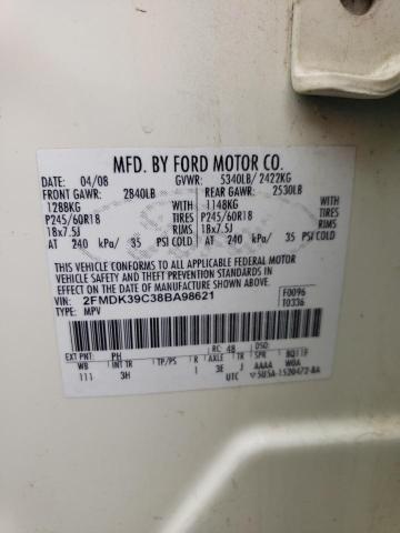 Photo 12 VIN: 2FMDK39C38BA98621 - FORD EDGE 