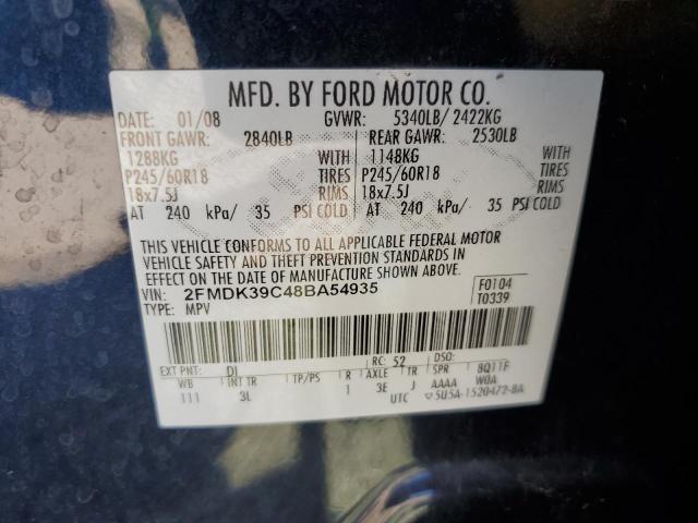 Photo 12 VIN: 2FMDK39C48BA54935 - FORD EDGE LIMIT 