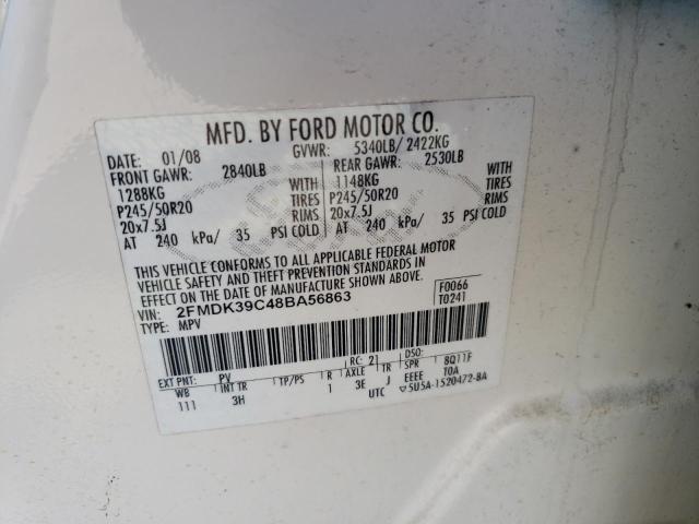 Photo 12 VIN: 2FMDK39C48BA56863 - FORD EDGE 