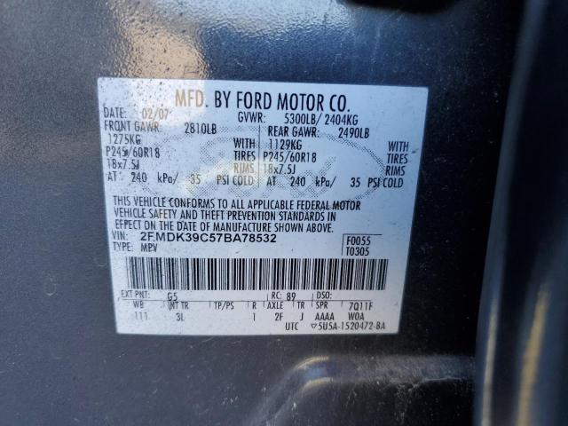 Photo 12 VIN: 2FMDK39C57BA78532 - FORD EDGE 