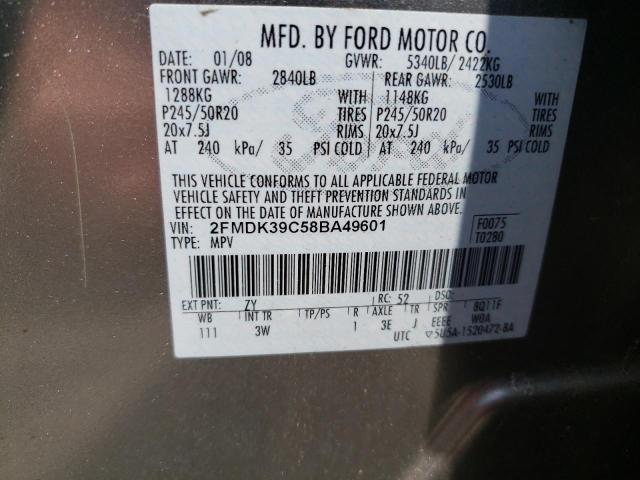 Photo 12 VIN: 2FMDK39C58BA49601 - FORD EDGE LIMIT 