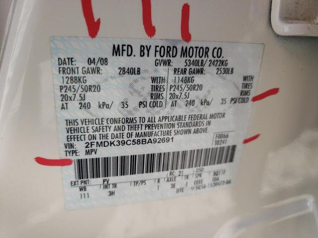 Photo 13 VIN: 2FMDK39C58BA92691 - FORD EDGE LIMIT 