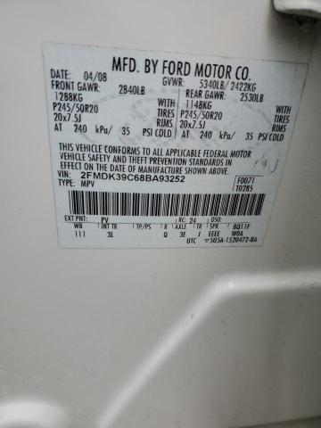 Photo 11 VIN: 2FMDK39C68BA93252 - FORD EDGE 