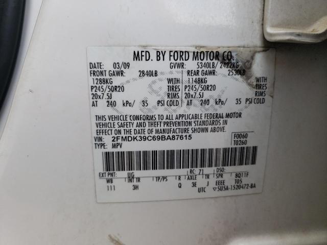 Photo 11 VIN: 2FMDK39C69BA87615 - FORD EDGE LIMIT 