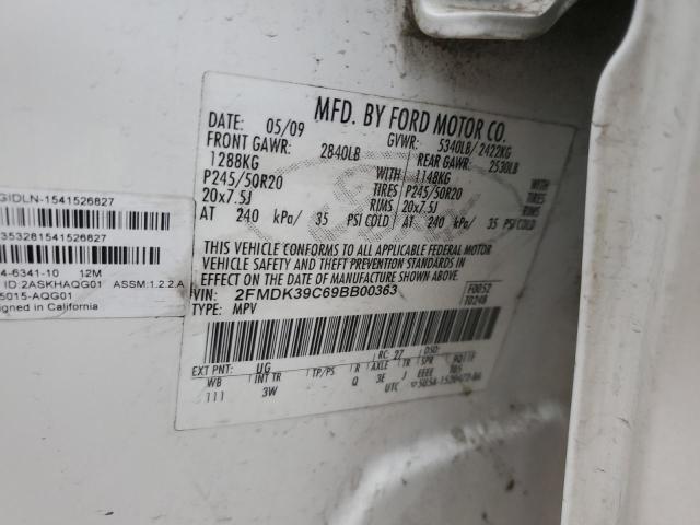 Photo 11 VIN: 2FMDK39C69BB00363 - FORD EDGE 