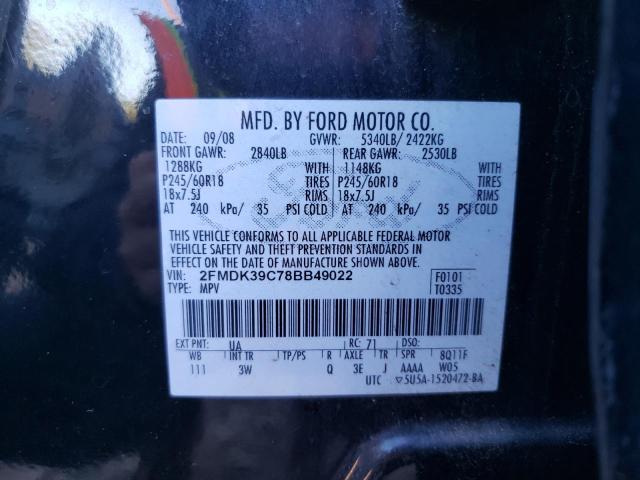 Photo 11 VIN: 2FMDK39C78BB49022 - FORD EDGE 