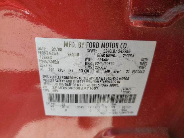 Photo 12 VIN: 2FMDK39C88BA71057 - FORD EDGE LIMIT 