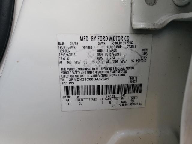 Photo 11 VIN: 2FMDK39C88BA87601 - FORD EDGE LIMIT 