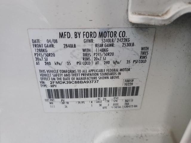 Photo 12 VIN: 2FMDK39C88BA93737 - FORD EDGE 