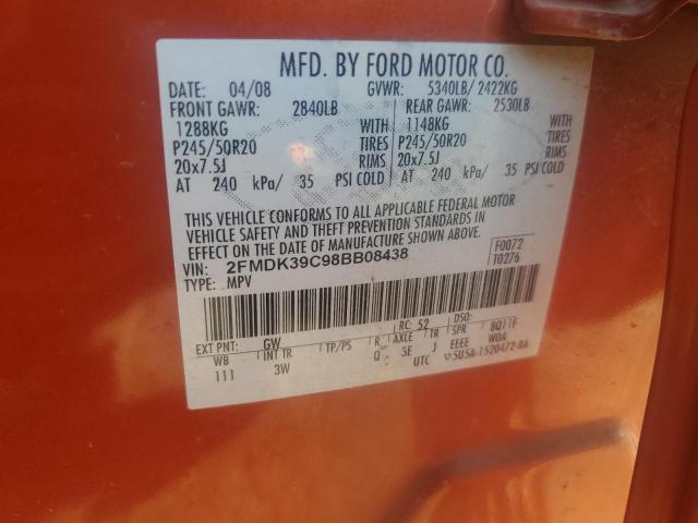 Photo 13 VIN: 2FMDK39C98BB08438 - FORD EDGE LIMIT 