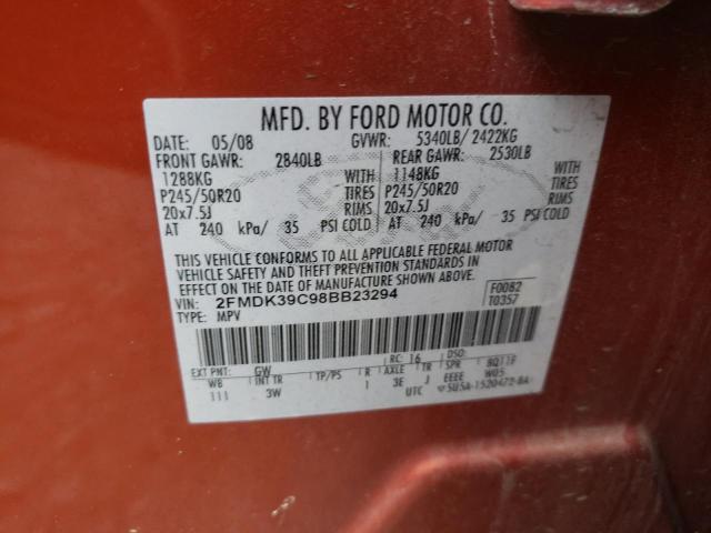 Photo 12 VIN: 2FMDK39C98BB23294 - FORD EDGE LIMIT 