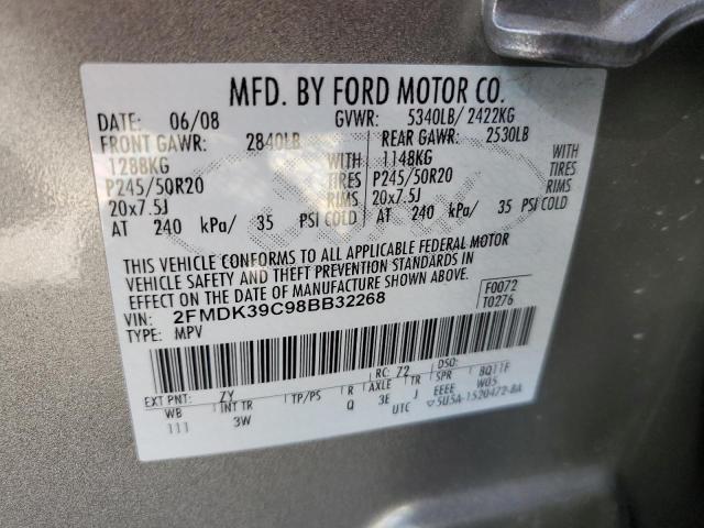 Photo 11 VIN: 2FMDK39C98BB32268 - FORD EDGE 