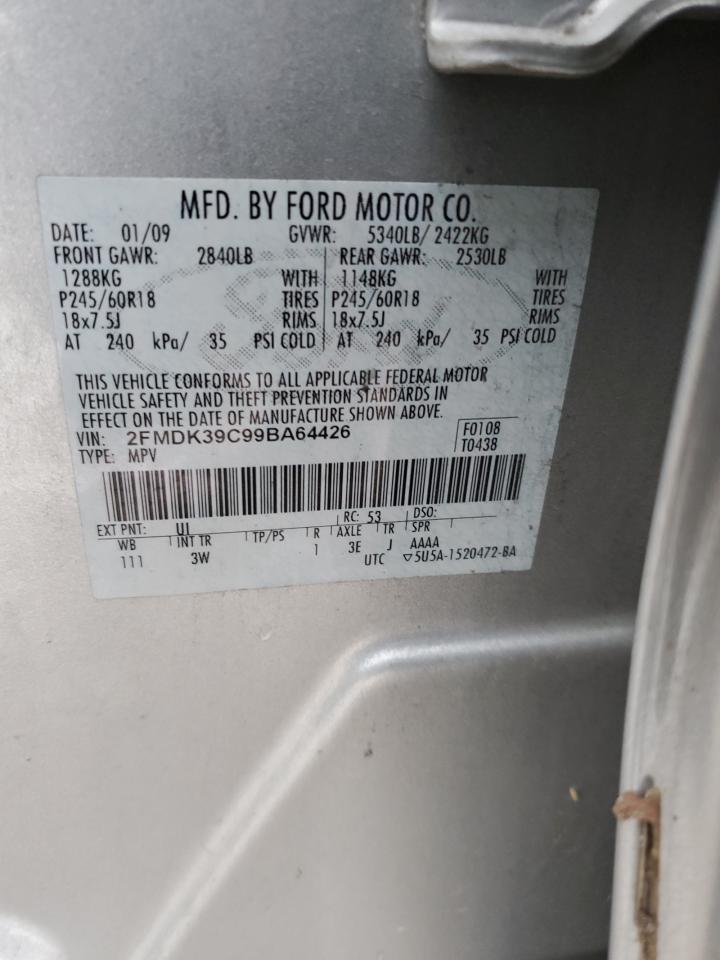 Photo 12 VIN: 2FMDK39C99BA64426 - FORD EDGE 