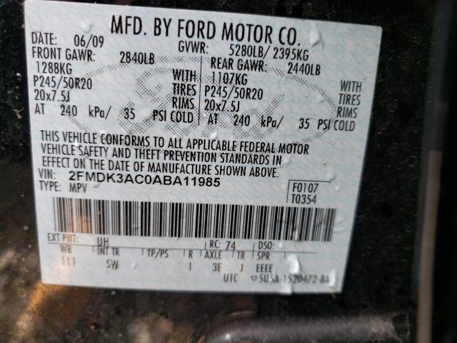 Photo 9 VIN: 2FMDK3AC0ABA11985 - FORD EDGE SPORT 