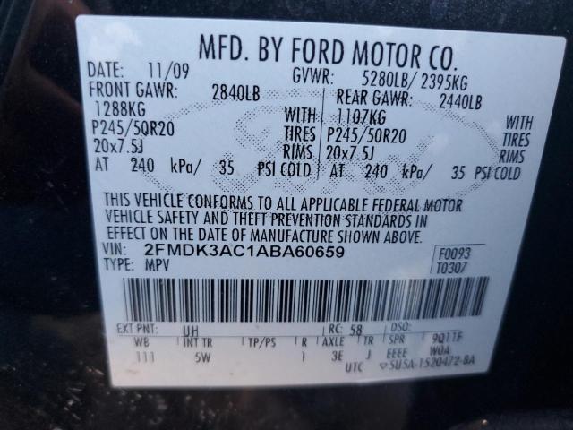 Photo 11 VIN: 2FMDK3AC1ABA60659 - FORD EDGE SPORT 