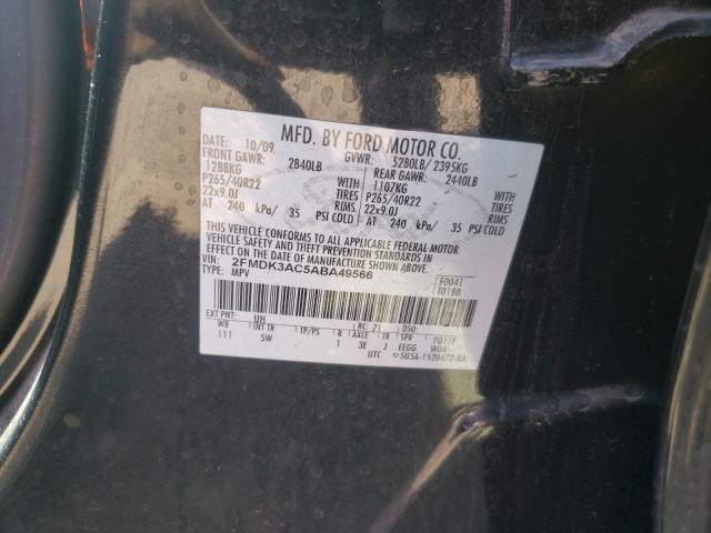 Photo 9 VIN: 2FMDK3AC5ABA49566 - FORD EDGE SPORT 