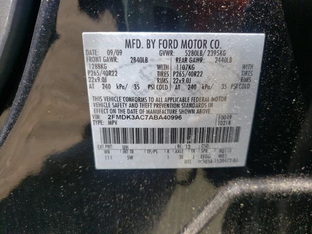 Photo 9 VIN: 2FMDK3AC7ABA40996 - FORD EDGE SPORT 