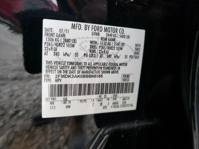 Photo 13 VIN: 2FMDK3AK0BBB68585 - FORD EDGE 