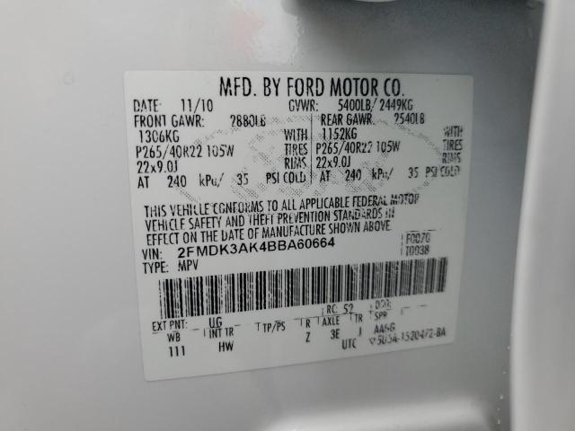 Photo 13 VIN: 2FMDK3AK4BBA60664 - FORD EDGE 