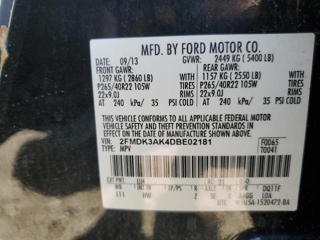 Photo 11 VIN: 2FMDK3AK4DBE02181 - FORD EDGE 