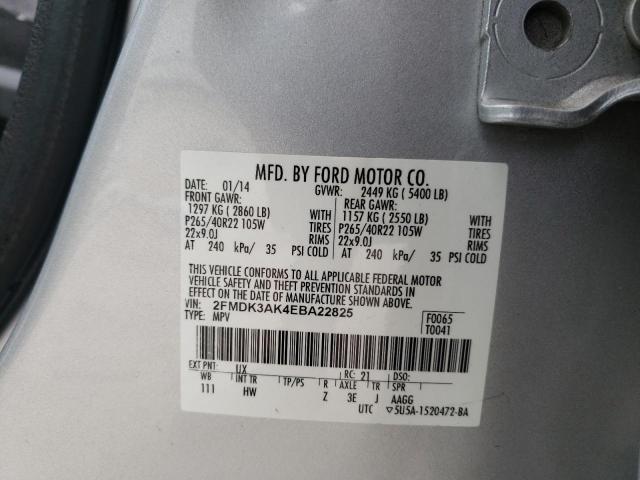 Photo 9 VIN: 2FMDK3AK4EBA22825 - FORD EDGE SPORT 