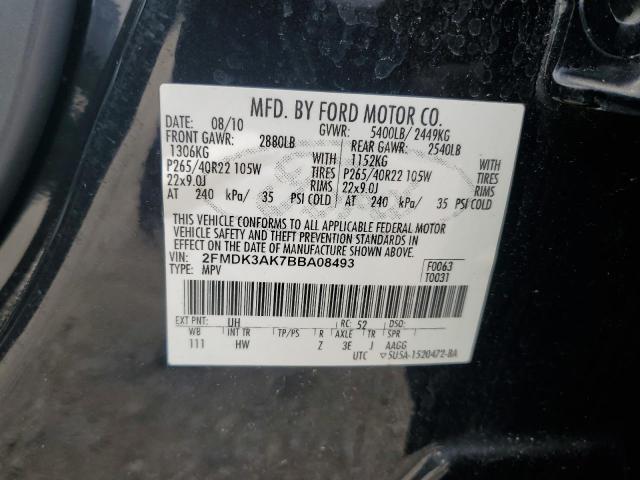 Photo 11 VIN: 2FMDK3AK7BBA08493 - FORD EDGE 