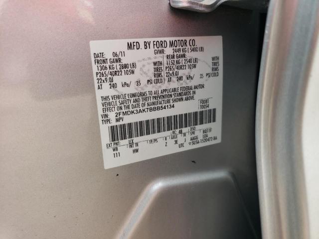 Photo 11 VIN: 2FMDK3AK7BBB54134 - FORD EDGE 