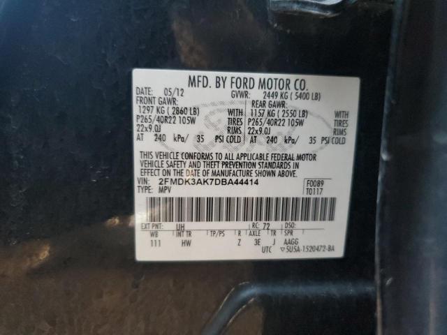 Photo 12 VIN: 2FMDK3AK7DBA44414 - FORD EDGE 