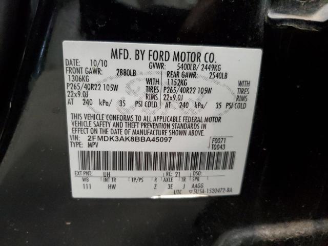 Photo 11 VIN: 2FMDK3AK8BBA45097 - FORD EDGE SPORT 