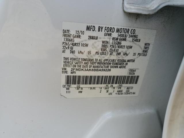 Photo 12 VIN: 2FMDK3AK8BBA59226 - FORD EDGE SPORT 